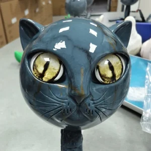 Luxury Black Cat Stone Sculpture