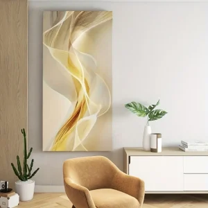 1.5 "solid wood frame, modern abstract white canvas art,