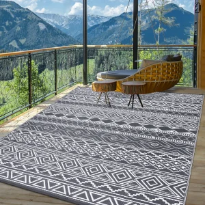 Outdoor Rug 5x8 Waterproof Reversible Patio Rug