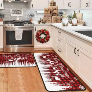 Buffalo Plaid Xmas  Floor Mat