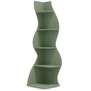 Tribesigns Corner Shelf, Modern 5-Tier Wall Corner Bookshelf,