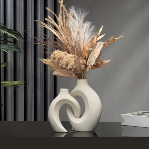 2pc ceramic vase artwork,